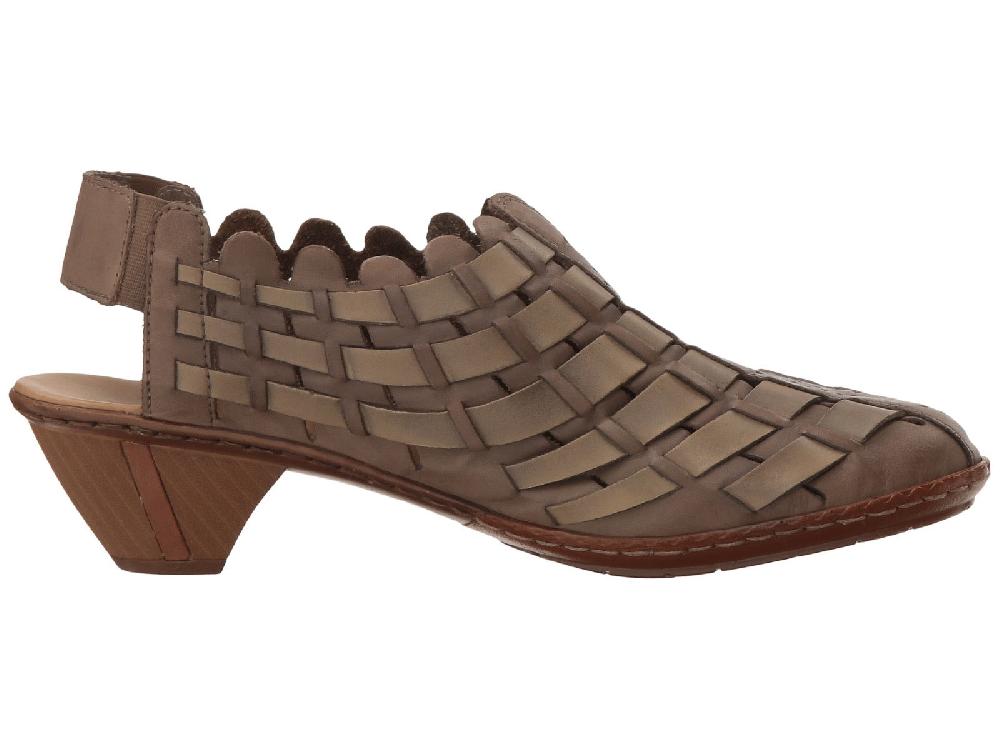 46778 Taupe Sina 78 Womens Rieker Sling Back Shoes