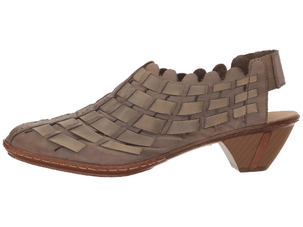 46778 Taupe Sina 78 Womens Rieker Sling Back Shoes
