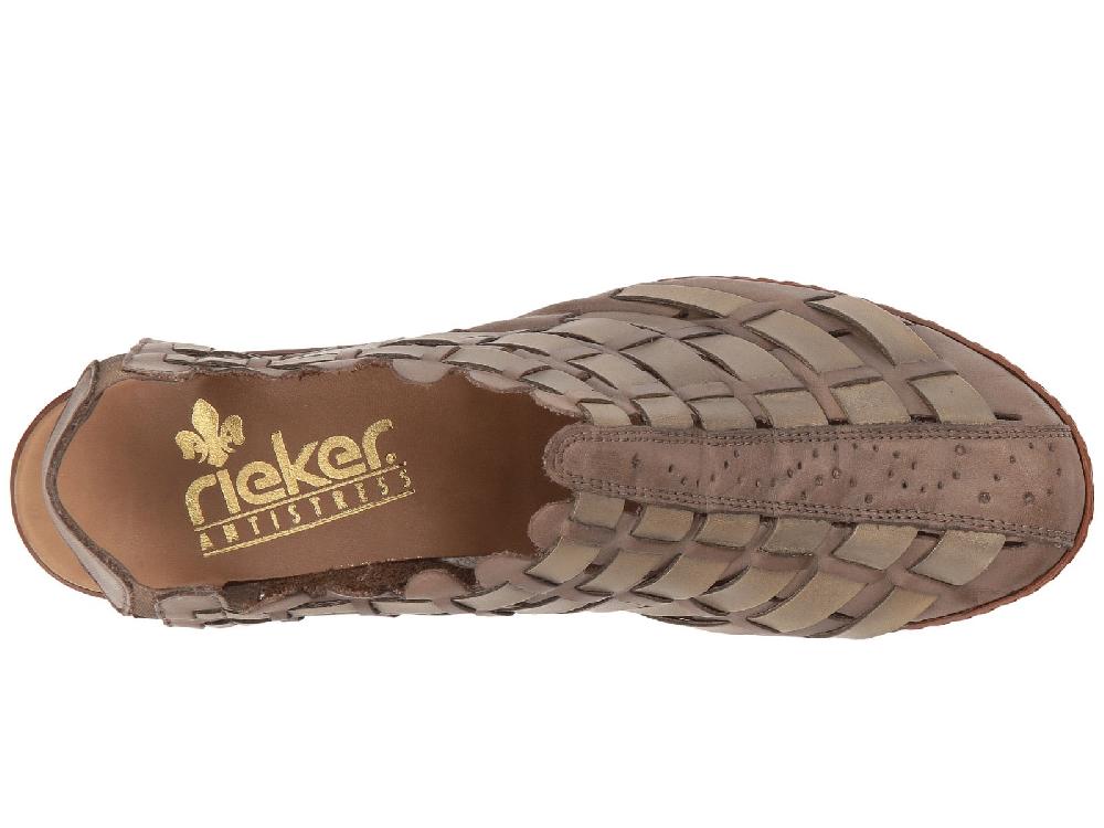 46778 Taupe Sina 78 Womens Rieker Sling Back Shoes