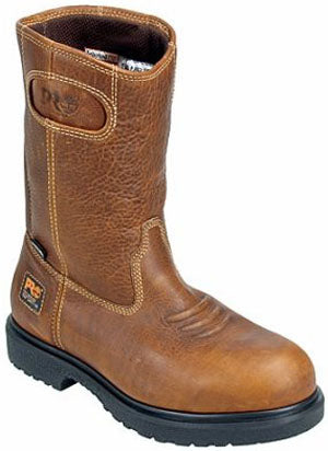 47017 Brown Waterproof Wellington Steel Toe Timberland Mens Work Boots