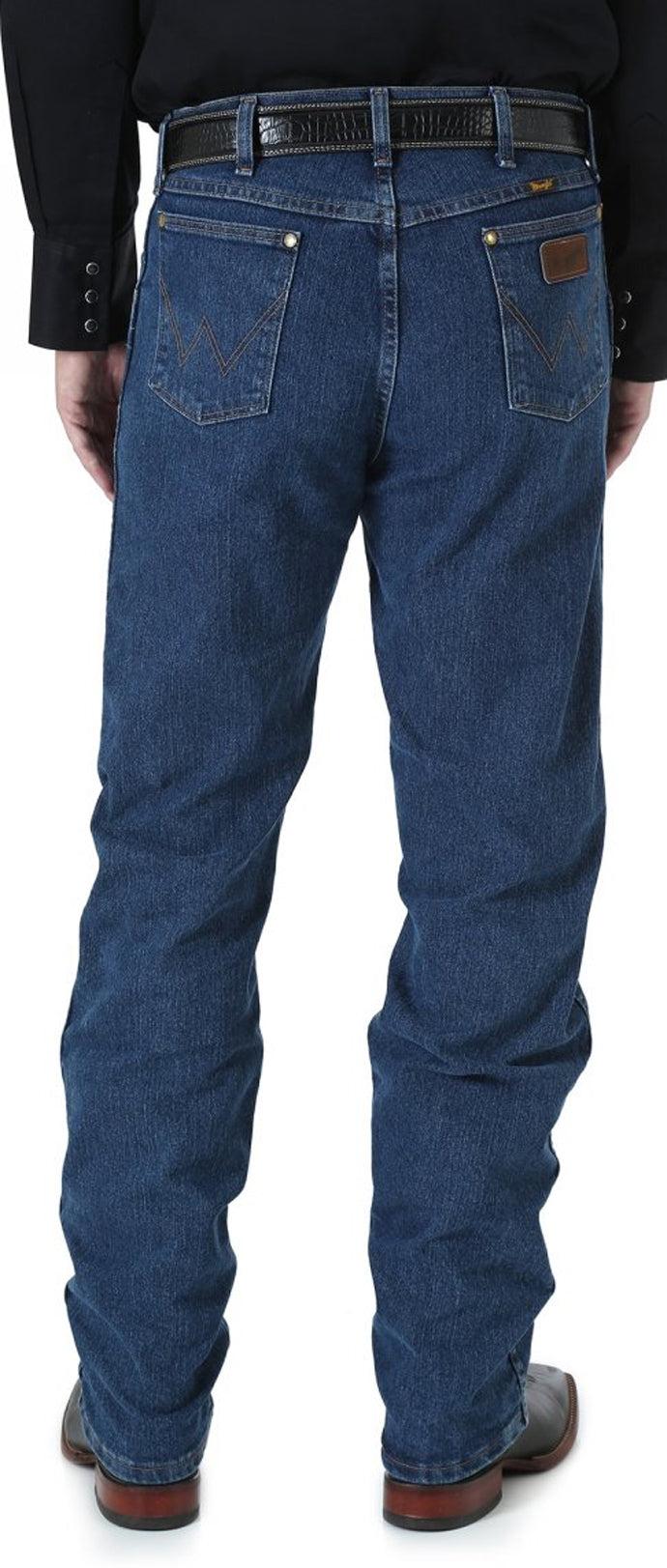47MACMS Mid Stone Performance Boot Cut Wrangler Mens Jeans