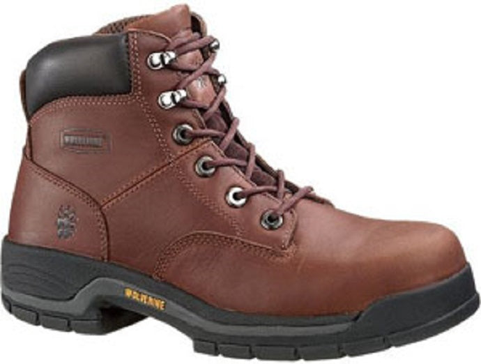 4904 Dark Brown 6 in Lace Up Steel Toe EH Mens Wolverine Work Boots