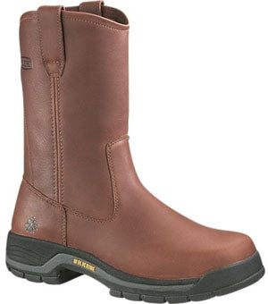 4909 Brown Harrison Steel-Toe EH Wellington Wolverine Mens Work Boots