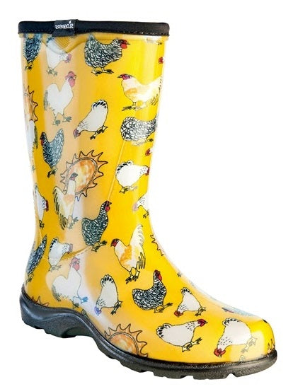 5016CDY Yellow Chicken Collection Ladies Rain Boots