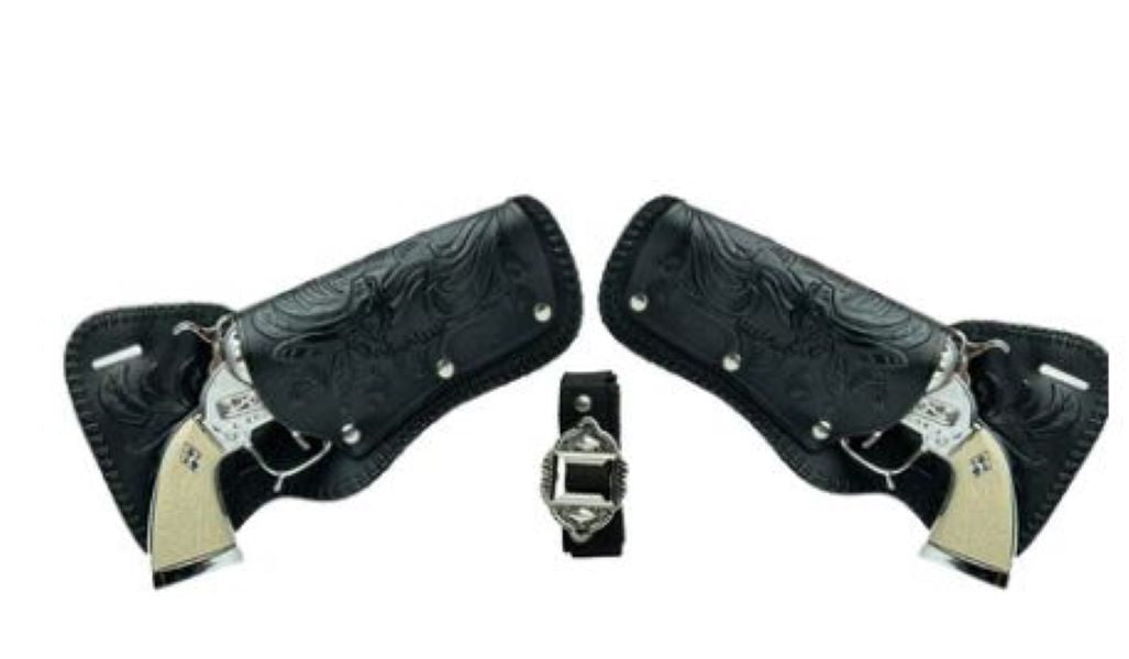 5510 Stagecoach Cowboy Toy Gun Double Holster Sets
