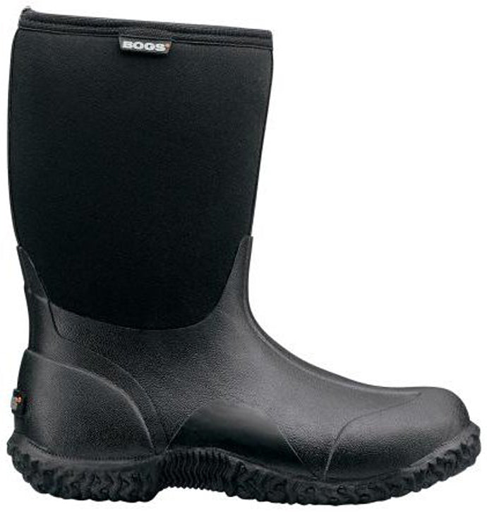 61152 Classic Mid Black Waterproof/Warm Bogs Womens Boots
