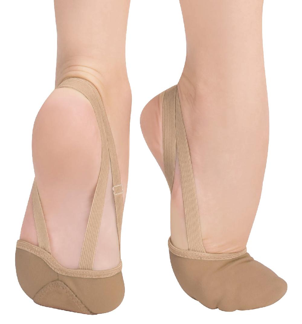 621C Children Leather Pleated Half Sole Lyrical Shoes