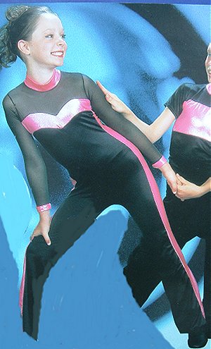 7044 Blk/Pnk 6977 Blk/Wht Staying Alive Recital Costumes