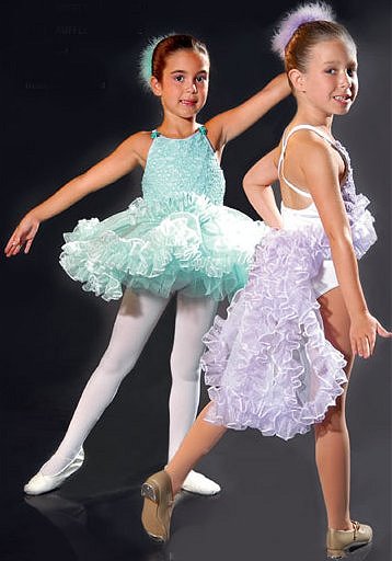 7550 Ruffles and Lace Leotard Dance Recital Costumes CH