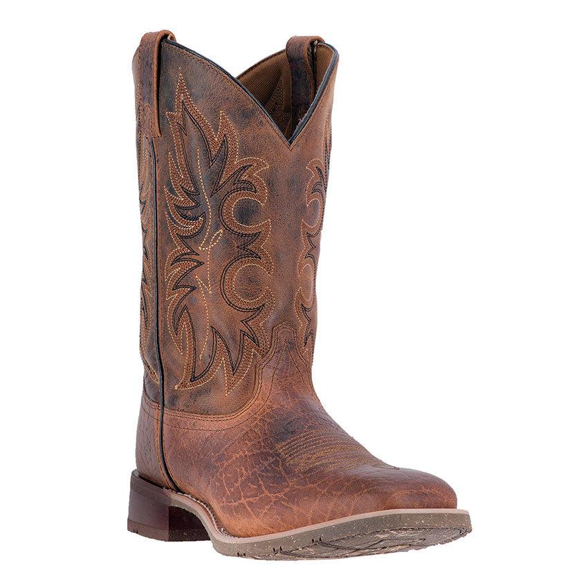 7835 Brown Rustic Rancher Mens Laredo Stockman Boots