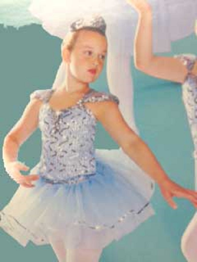 8203A Mystic Blue With Short Tutu Recital Costume