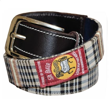 9611-210 Women's Baker Classic Plaid English Riding Belt