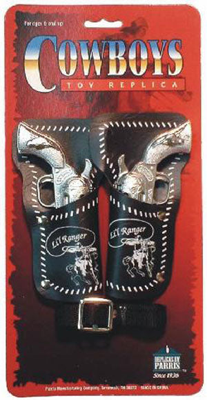 9941 Little Ranger Cowboy Toy Cap Gun Double Holster Sets