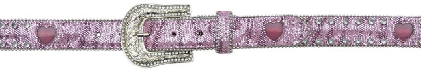 A5139 Angel Ranch 1 1/4 inch Pink Girls Fashion Light-Up Belt