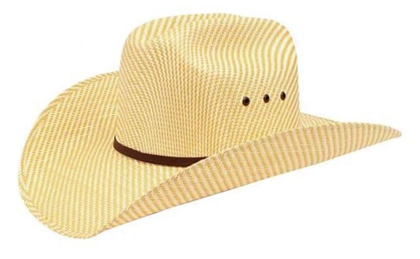 A73002 Tan/Straw Youth Ariat Cowboy Hat with Eyelets