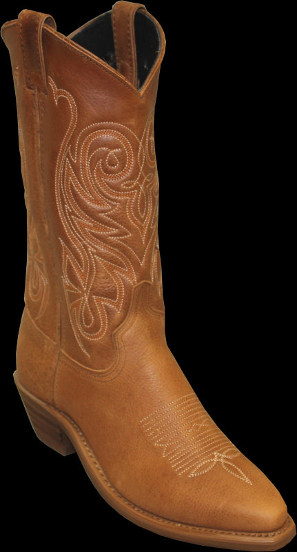 Abilene Tan Snip Toe Rubber Sole Ladies Western Boots 9081