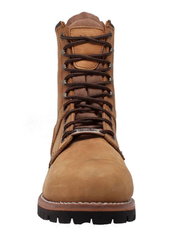 Ad Tec Brown Steel Toe Waterproof Men's Logger Work Boots 1740