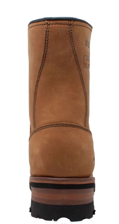 Ad Tec Brown Steel Toe Waterproof Men's Logger Work Boots 1740