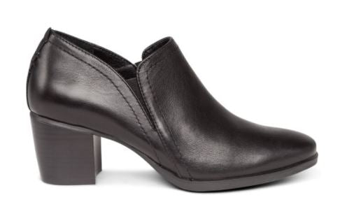 Aetrex Black Delaney Arch Support Weatherproof Shootie Womens Short Boots AH300
