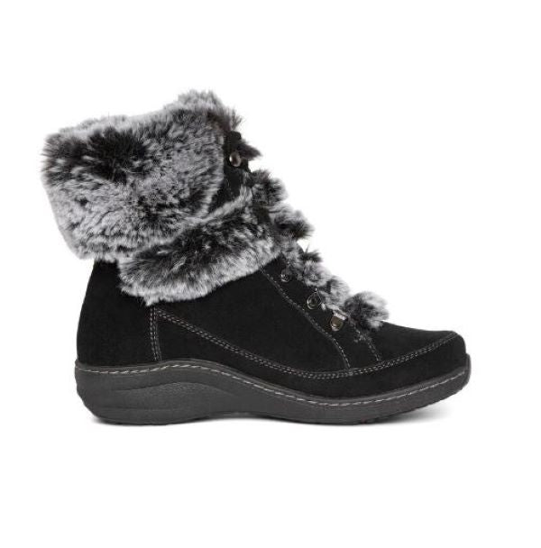 Aetrex Black Fiona Arch Support Waterproof Winter Boots BB270