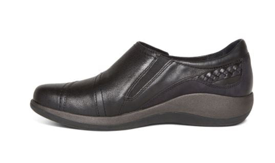 Aetrex Black Karina Monk Strap Womens Comfort Shoes DM500