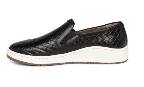Aetrex Black Kenzie Slip-On Womens Comfort Sneaker PC100