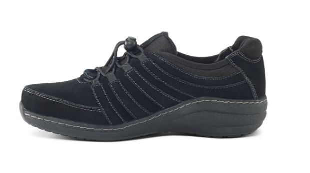 Aetrex Black Laney Slip On Womens Comfort Shoes BB320
