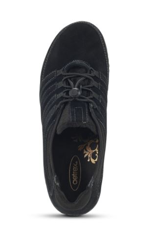 Aetrex Black Laney Slip On Womens Comfort Shoes BB320