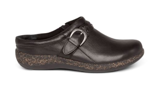 Aetrex Black Libby Comfort Womens Clogs DM200