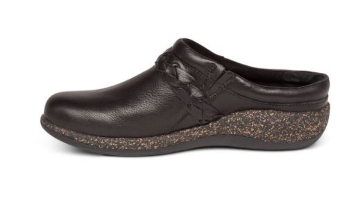 Aetrex Black Libby Comfort Womens Clogs DM200