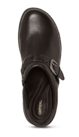 Aetrex Black Libby Comfort Womens Clogs DM200