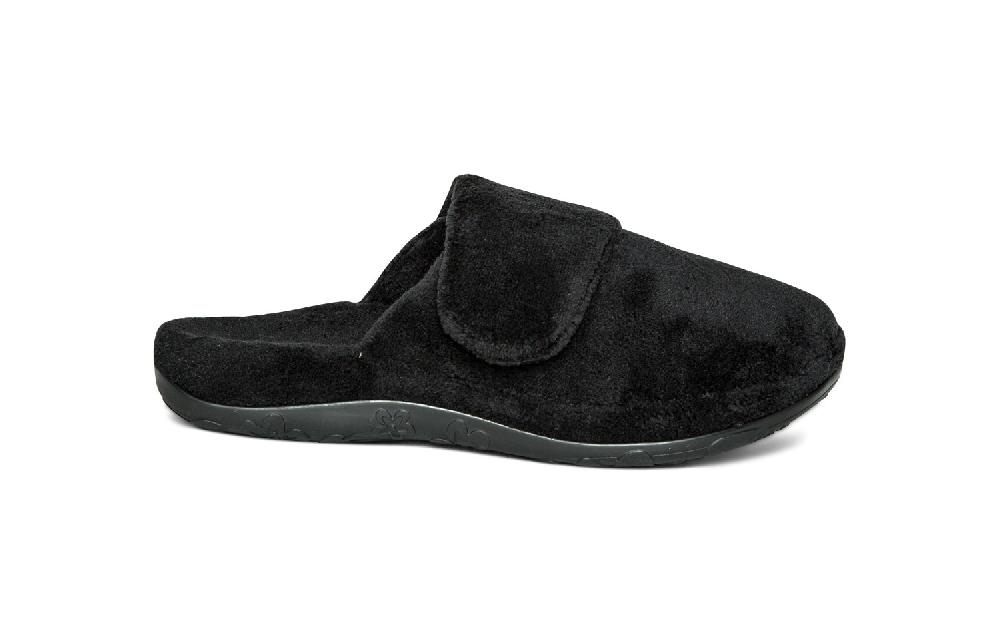 Aetrex Black Mandy Closed Toe Women's Slippers FE200