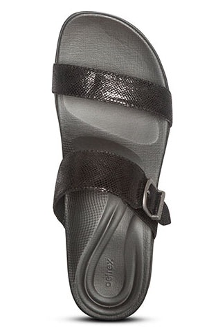 Aetrex Black Mimi Water Friendly Womens Sandals AE210