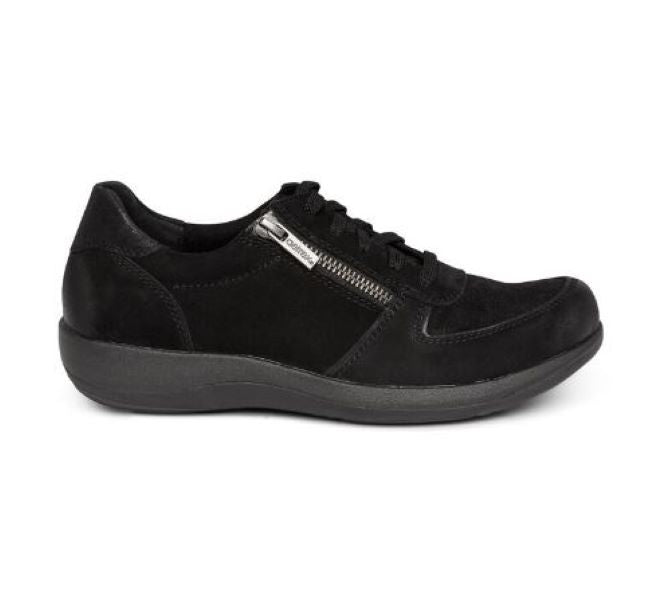 Aetrex Black Roxy Arch Support Casual Sneaker DM320-BLACK