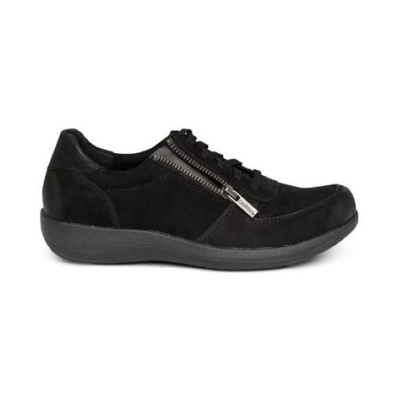Aetrex Black Roxy Arch Support Casual Sneaker DM320-BLACK