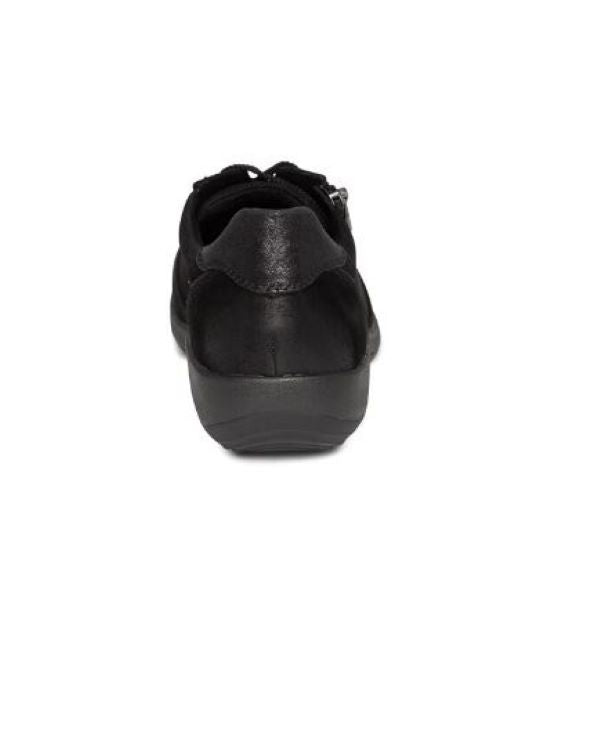 Aetrex Black Roxy Arch Support Casual Sneaker DM320-BLACK