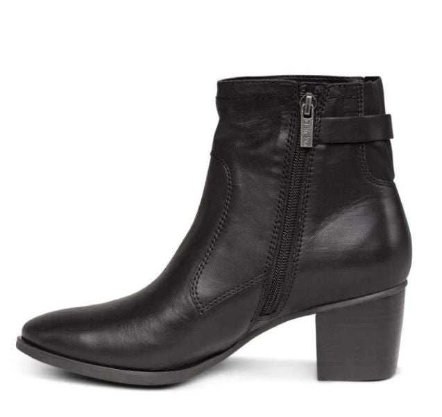 Aetrex Black Rubi Arch Support Weatherproof Womens Boots AH120