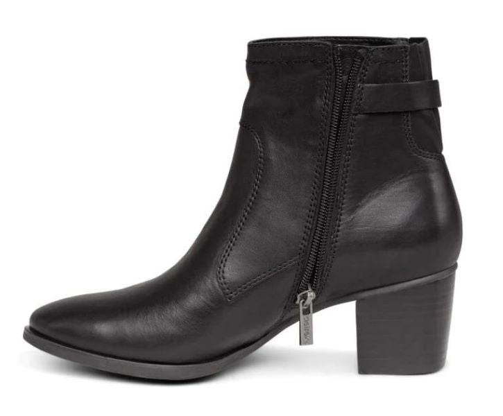 Aetrex Black Rubi Arch Support Weatherproof Womens Boots AH120