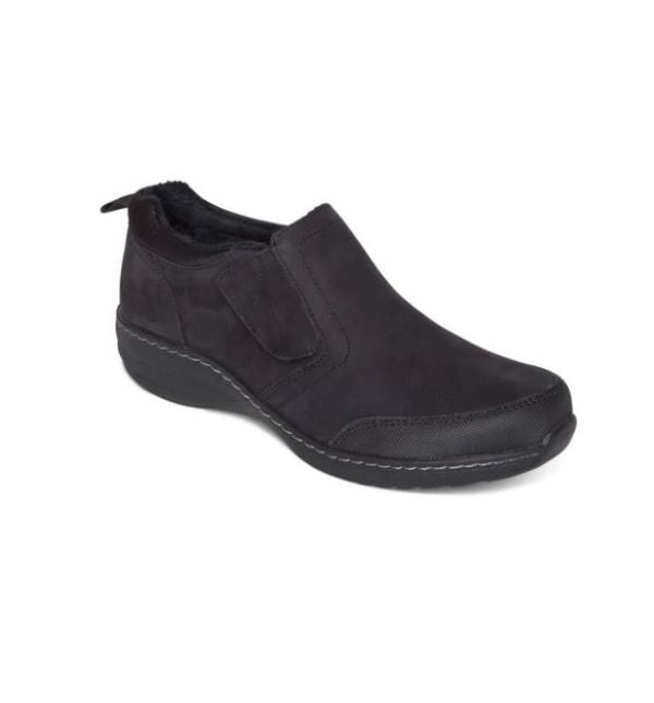 Aetrex Black Tyra Womens Slip On Casual Shoes BB340