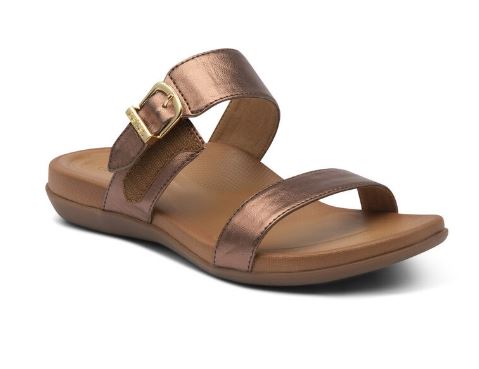 Aetrex Bronze Mimi Water-Friendly Womens Sandals AE214