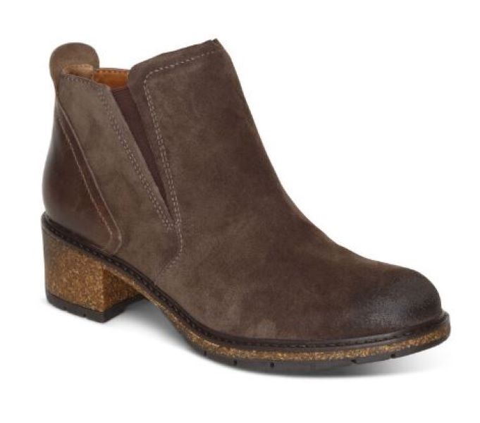 Aetrex Brown Frankie Womens Short Boots CB154