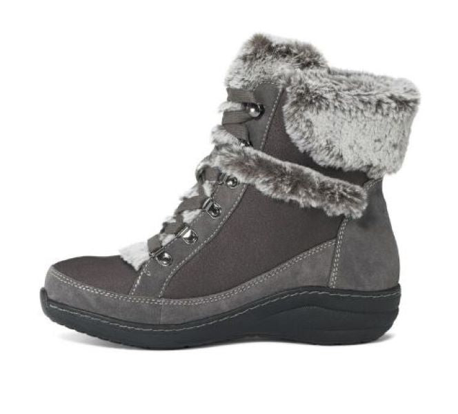 Aetrex Charcoal Fiona Arch Support Waterproof Winter Boots BB276