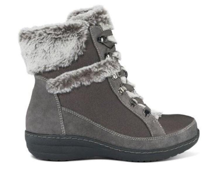 Aetrex Charcoal Fiona Arch Support Waterproof Winter Boots BB276