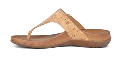 Aetrex Cork Rita Adjustable Thong Womens Sandals AE801