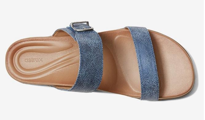 Aetrex Mimi Navy Water-Friendly Womens Casual Sandals AE215