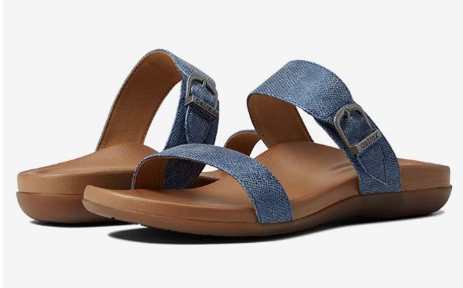 Aetrex Mimi Navy Water-Friendly Womens Casual Sandals AE215