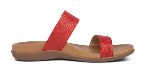 Aetrex Red Mimi Water-Friendly Womens Sandals AE218