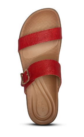 Aetrex Red Mimi Water-Friendly Womens Sandals AE218