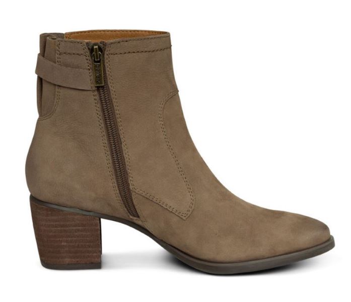 Aetrex Taupe Rubi Arch Support Weatherproof Womens Boots AH126