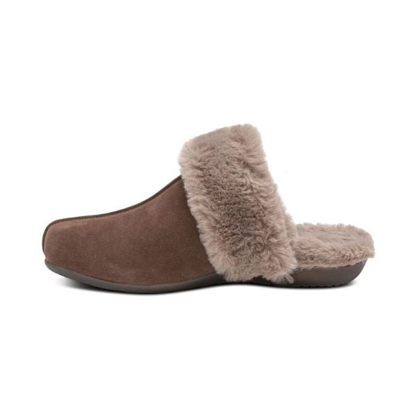 Aetrex Walnut Arianna Arch Support Slipper FE254